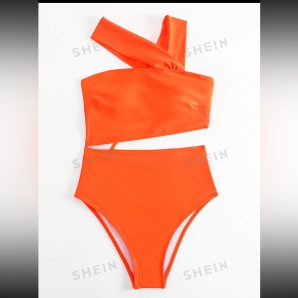 Shein 1 shoulder one piece swimsuit - Picture 2 of 2